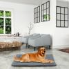 Dog Bed Mat Comfortable Fleece Pet Dog Crate Carpet Reversible Pad Joint Relief L Size