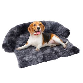 Dog Couch Bed Mat (Option: 43x41x7inch-Tiedye Dark Gray)