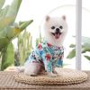 Hawai Beach clothing for Pet Dog Cat T-Shirts Cute for Small to Medium Dog Cats Cool Summer Vest Camp Shirt Clothes; dog clothes